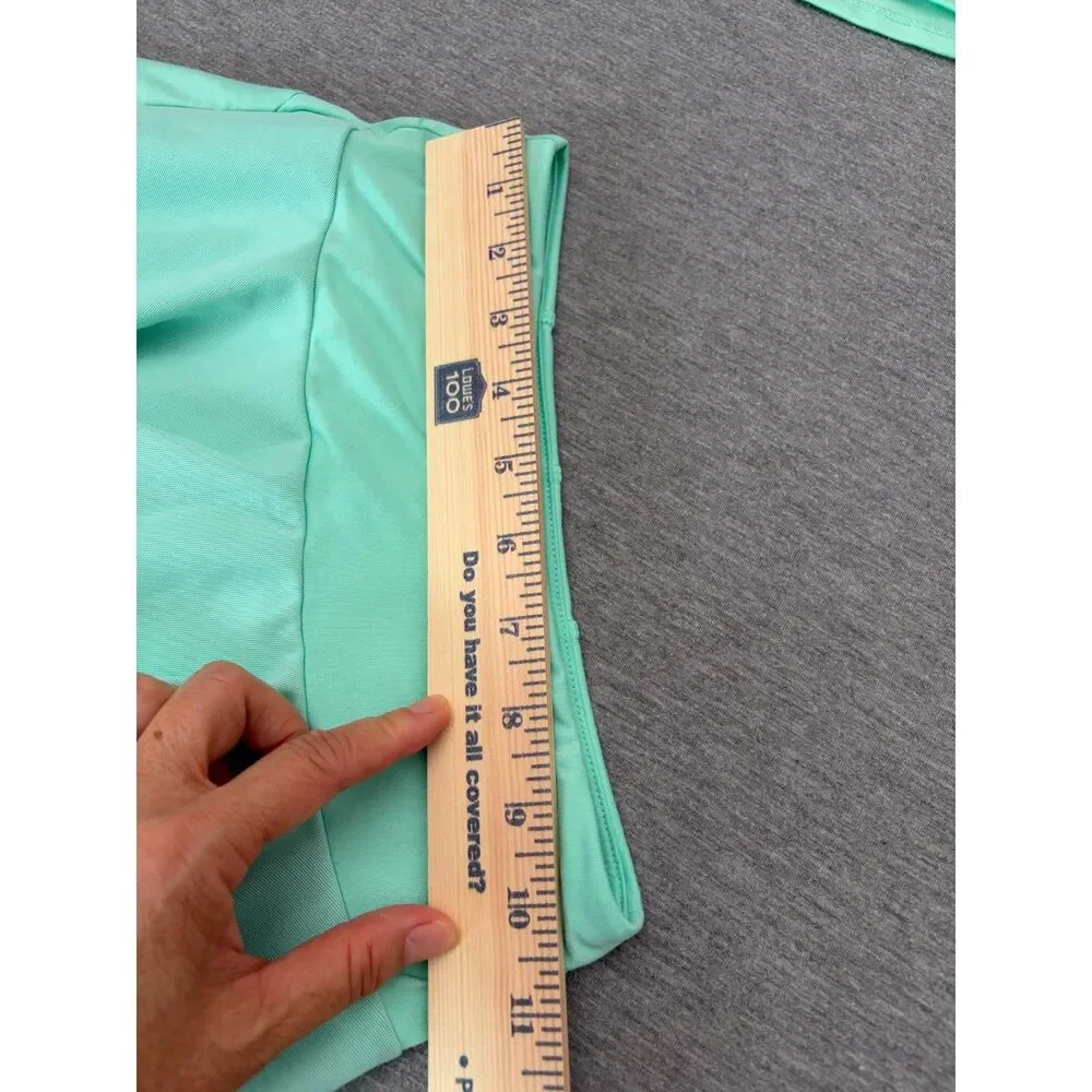 Girls Mint Green Tennis Skort Med And Large Keyhole Back Top Set Tennis Core